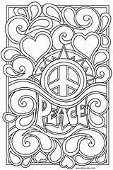 Coloring Pages Hard Peace Designs Printable Adults Getcoloringpages Color Kids Cool Sheets Patterns Colouring Difficult Adult sketch template