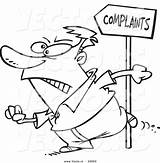 Complain Complaint Toonaday Ron Leishman Vecto sketch template