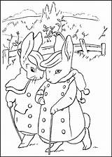 Rabbit Peter Coloring Pages Site Movie Coloring2print sketch template