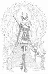 Steampunk Maleficent Redux Sorah Suhng sketch template