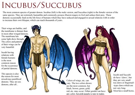Std S Spiritually Transformed Demons Incubus And Succubus By