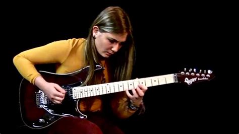 16 year old guitarist tina s performs iron maiden s the trooper