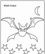 Pages Crobat Coloring Pokemon sketch template