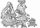 Wedding Drawings Indian Clip Clipart Line Drawing Library Outline Ceremony Traditional Coloring Reception Cliparts Symbols sketch template