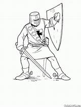 Knight Coloring Pages Knights Noble Crusade Print Soldiers sketch template