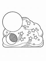 Moon Sun Stars Drawing Coloring Pages Creation Line Color Printable Primary Paintingvalley Lds Drawings Getcolorings Getdrawings sketch template