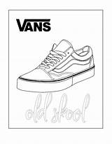 Vans Coloringhome Shoes sketch template