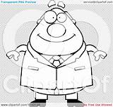 Businessman Chubby Boss Outlined Coloring Clipart Vector Cartoon Cory Thoman sketch template