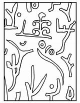 Klee Paul Coloring Pages Georgia Keeffe Para Park Arte Obras Niños Da Lu Getdrawings Dibujos Cuadros Colossal Coloriage Color Summer sketch template