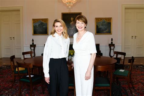 President’s Wife Olena Zelenska Met With The First Lady Of The Federal