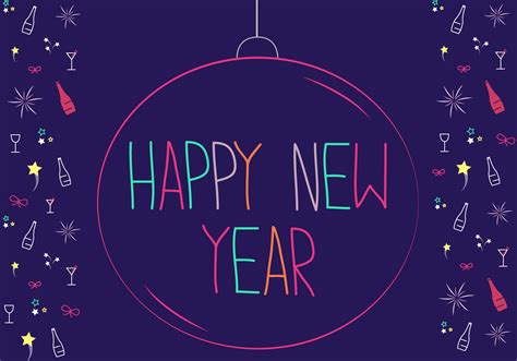 happy  year vector   vector art stock graphics