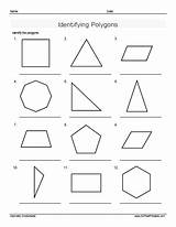 Polygons Worksheets Identifying Printable Worksheet Print Allfreeprintable sketch template
