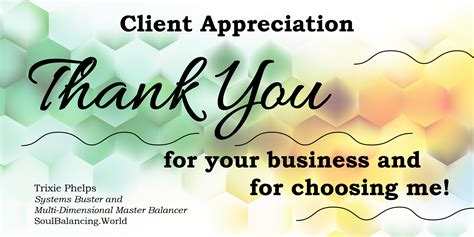 client appreciation   soul balancing