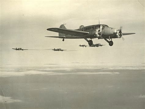 lot vintage photo aviation avro anson  formation
