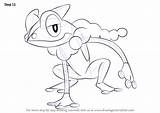 Pokemon Coloring Hoopa Pages Template Frogadier Drawing Draw sketch template