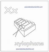 Xylophone Alphabets sketch template