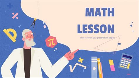 math lesson powerpoint template greatppt