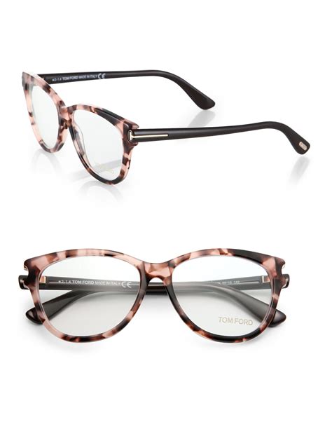 tom ford butterfly optical glasses in pink lyst