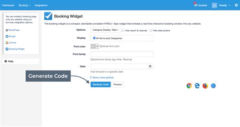 booking widget  hosted booking page  partners checkfront