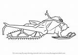 Snowmobile Drawingtutorials101 sketch template