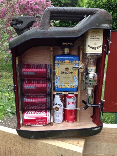 upcycled jerry  mini bar ideal gift camping accessory custom