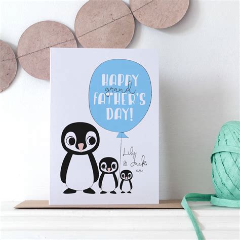 Personalised Grandfathers Fathers Day Card By Small Dots