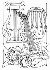 Instrumentos Musicales Colorear Laminas sketch template