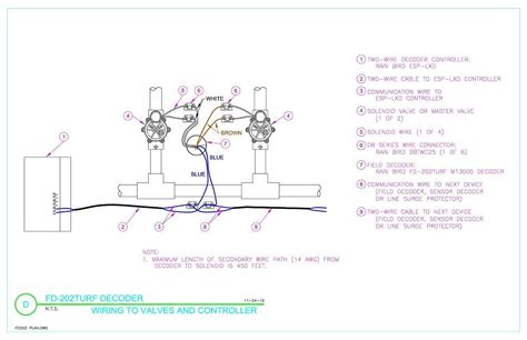 fd turf decoder wiring  valve  controller rain bird