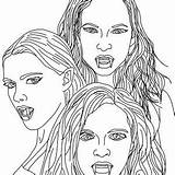 Vampire Pages Coloring Diaries Sexy Search Google Kids People sketch template