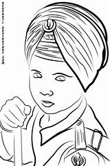 Sikhism Drawing Turban Clipart Transparent Dastar Sheets Sikh Pages Background Coloring Boy Sketch Template Hiclipart sketch template