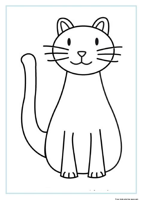 printable cat coloring sheets  kidsfree printable coloring pages