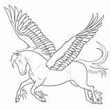 Pegasus Lineart Kolorowanki Coloring4free Alicorn Unicorn Ausmalbild Dzieci 2634 Wydruku 2632 Erste sketch template