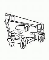 Truck Crane Drawing Coloring Pages Boom Kids Tanker Trailer Wuppsy Trucks Color Getdrawings Semi Line Transportation Fire sketch template