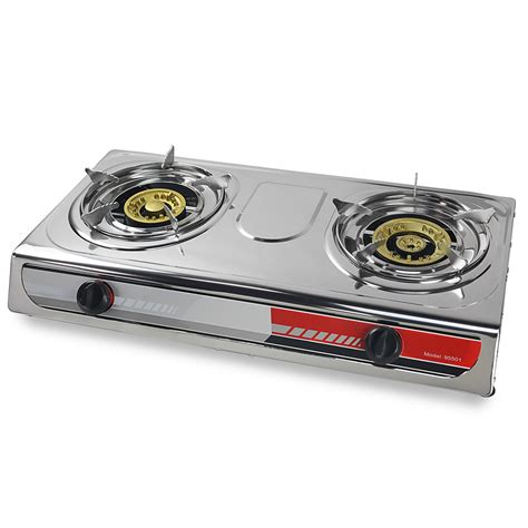 portable propane gas stove double  burner camping tail gate tailgating stoves ebay
