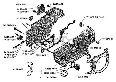 husqvarna  husqvarna chainsaw   crankcase assembly parts lookup  diagrams