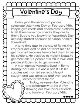 differentiated valentines day guided reading  comprehension