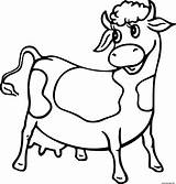 Vache Ferme Vaches Mucca Colorier Coloriages Gratuit Simpatica Mucche Divertenti Coloori Ici Simpatico sketch template