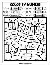 Christmas Number Color Printables Multiplication Kids Letter Kindergarten Facts Matching Older Pre sketch template