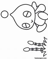 Coloring Sonic Chao Pages Hedgehog Printable Cartoon Print Kids Sheets Login Fastseoguru sketch template