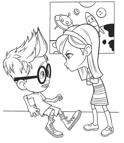 Mr Peabody And Sherman 8 Coloring Page Free Printable Coloring Pages