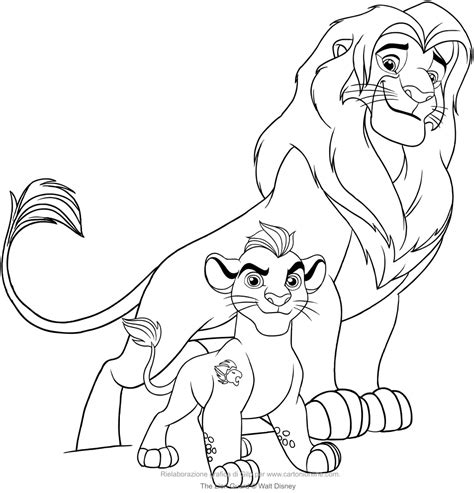 kion lion guard coloring page qqcom coloring home