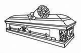 Casket Drawing Mortuary Science Funeral Flowers School Goodwin Paintingvalley Ct Drawings sketch template