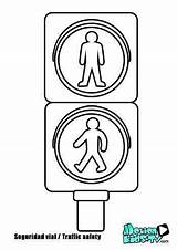 Fahrrad Verkehrserziehung Verkehrsampel Verkehrszeichen Gehen Stehen sketch template