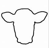 Cow Head Template Printable Clipart Coloring Outline Face Craft Silhouette Beef Drawing Clip Cliparts Cows Pattern Patterns Applique Paintings Library sketch template