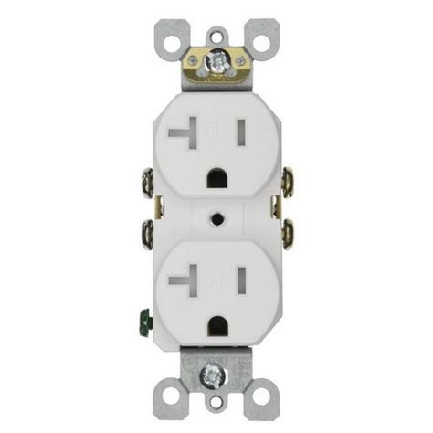 homelectrical  tamper resistant duplex receptacle outlet white