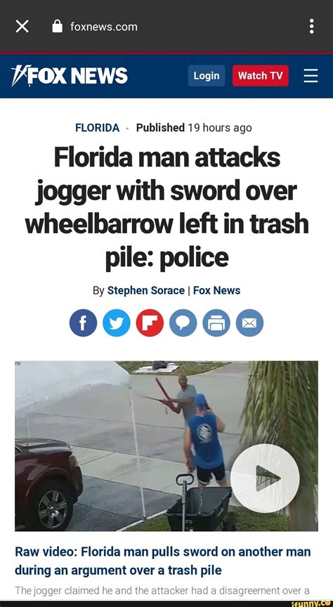 florida published19 hours ago florida man attacks jogger with sword
