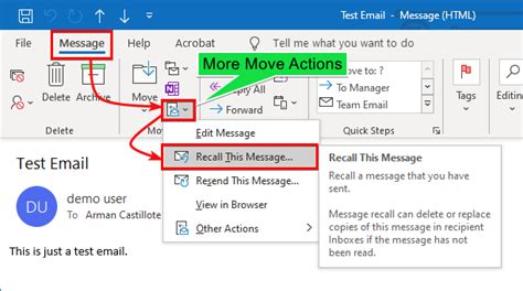 recall email  outlook  guide   mistakes