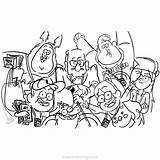 Gravity Falls Characters Coloring Pages Fanart Xcolorings 880px 120k Resolution Info Type  Size Jpeg sketch template