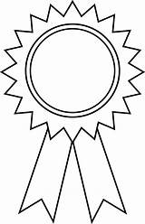 Award Printable Ribbons Ribbon Prize Clip Outline Coloring Clipartmag sketch template