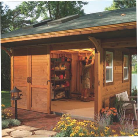 deluxe rustic yard shed plans